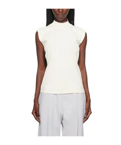 ISSEY MIYAKE CUT-OUT SLEEVELESS KNITTED TOP