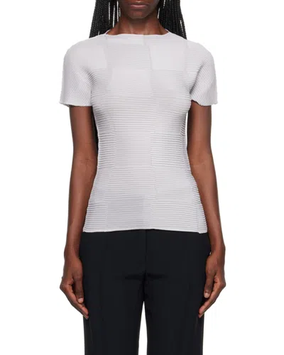 Issey Miyake Cut-out Textured T-shirt