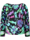 Issey Miyake Dance With New Friends Top In 绿色