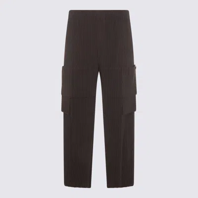 Issey Miyake Dark Grey Pants In Brown
