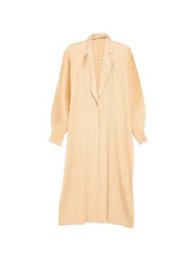 Issey Miyake December Coat In Yellow