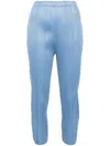 Issey Miyake Denim-like Trousers In Blue