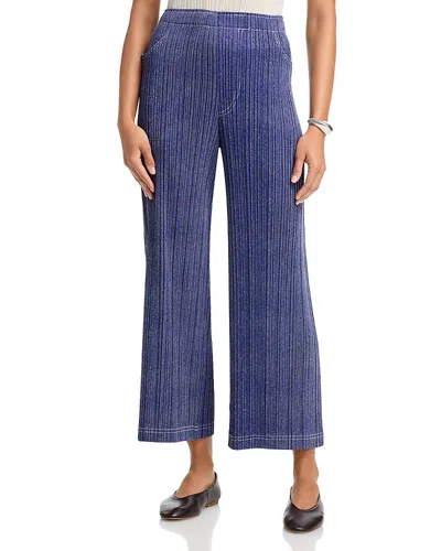 Issey Miyake Denim Pull On Pants In Blue