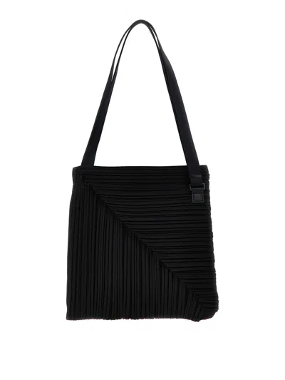 Issey Miyake Diagonal Pleats Bag Shoulder Bag