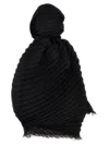 Issey Miyake Double Pleats Scarves And Foulards Black