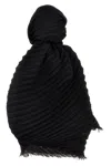 Issey Miyake Double Pleats Scarves And Foulards Black