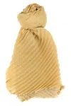 Issey Miyake Beige Double Pleats Stole