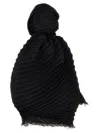 Issey Miyake Double Pleats Scarves And Foulards Black