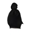 Issey Miyake Double Pleats Scarves And Foulards Black In Black
