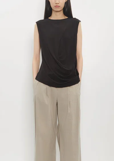 Issey Miyake Drape Jersey-56 Shirt In Black