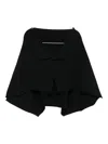 Issey Miyake Draped Cardigan In Black