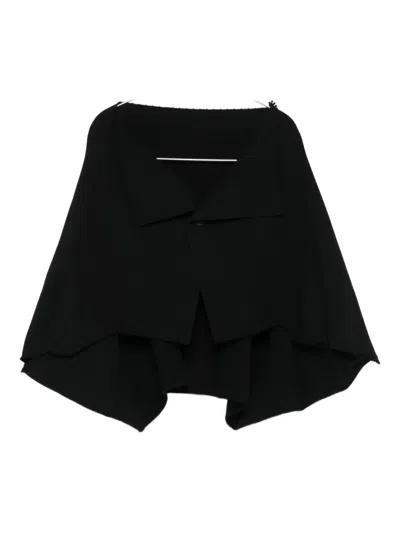 Issey Miyake Draped Cardigan In Black