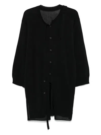 Issey Miyake Cardigan Mit Drapierung In Black