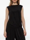 Issey Miyake Drape Jersey-56 Shirt In Black