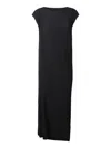 Issey Miyake Basics Sleeveless Maxi Dress In Black