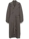 Issey Miyake Edge Coat In Grey