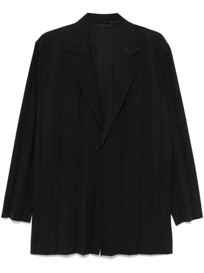 Issey Miyake Edge Ensemble Blazer In Black