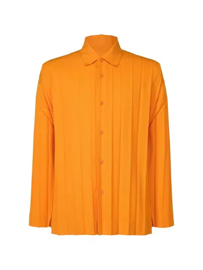 Issey Miyake Edge Ensemble Shirt In Orange