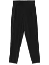 Issey Miyake Edge Ensemble Trousers In 黑色