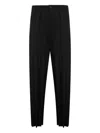 Issey Miyake Edge Ensemble Trousers In Black
