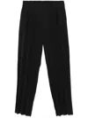 Issey Miyake Edge Ensemble Trousers In Black