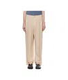 Issey Miyake Edge Ensemble Trousers In Nude
