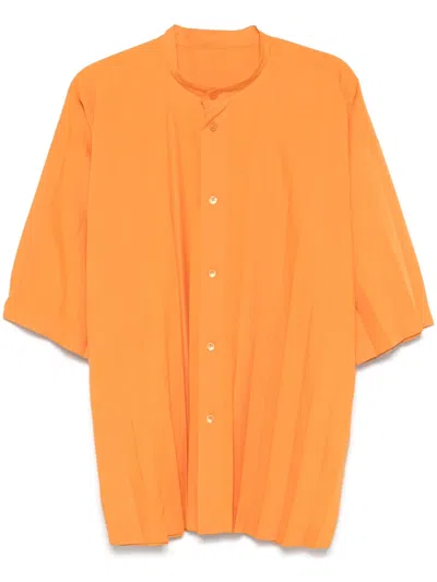 Issey Miyake Edge Shirt In Yellow
