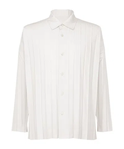Issey Miyake Edge Shirt In White