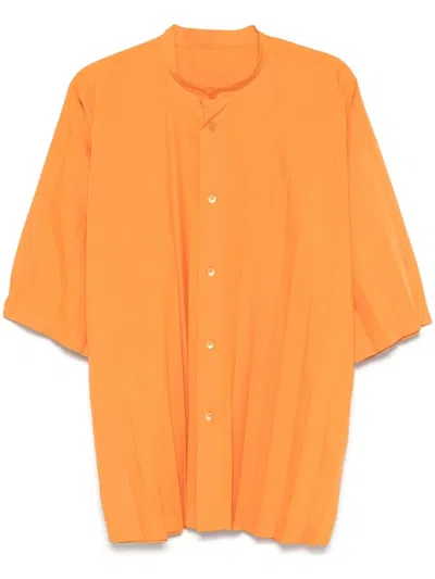 Issey Miyake Edge Shirt In Yellow