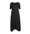 Issey Miyake Pleats Please  Efficient Square Pleated Short Sleeve A-line Dress In Black