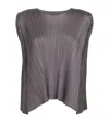 Issey Miyake Gray Monthly Colors September Top In Grey