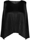 Issey Miyake Efficient Square Sleeveless Blouse In 黑色