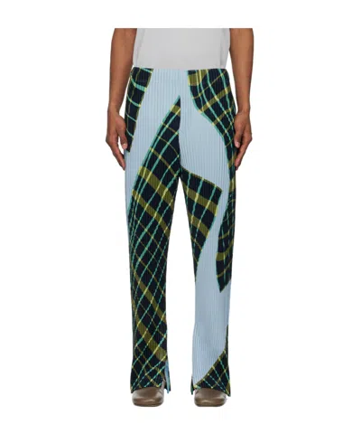 Issey Miyake Elastic Waist Casual Pants In Green