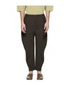 Issey Miyake Elastic Waist Casual Pants In Green