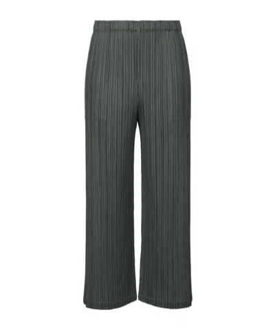 Issey Miyake Elastic Waist Casual Pants In Black
