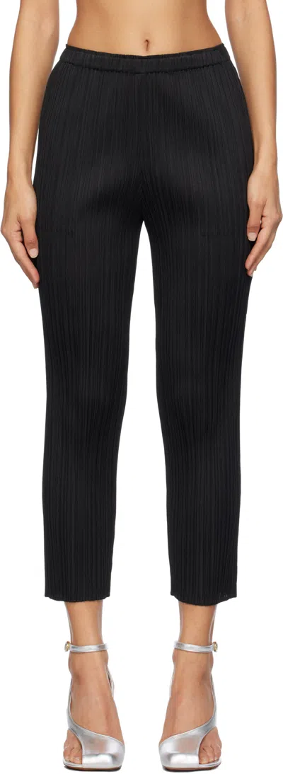 Issey Miyake Black Monthly Colors October Trousers In 15 Black