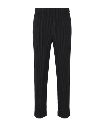 Issey Miyake Elastic Waist Casual Pants In Black