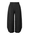 Issey Miyake Elastic Waist Casual Pants In Black