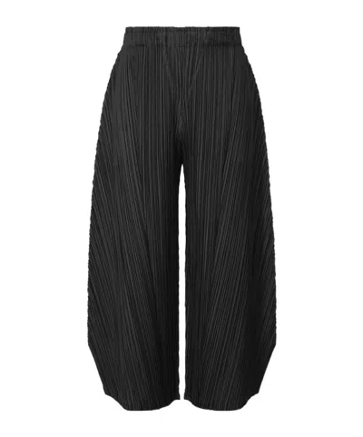 Issey Miyake Elastic Waist Casual Pants In Black