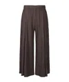Issey Miyake Elastic Waist Casual Pants In Black