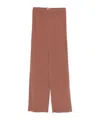 Shop Issey Miyake Hatching Pleats Trousers In Brown