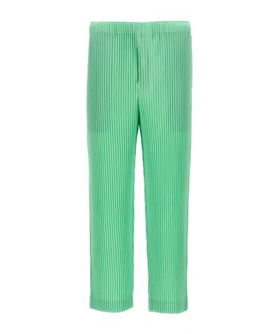 Issey Miyake Elastic Waist Casual Pants In Green
