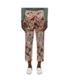 Issey Miyake Elastic Waist Casual Pants In Multicolor