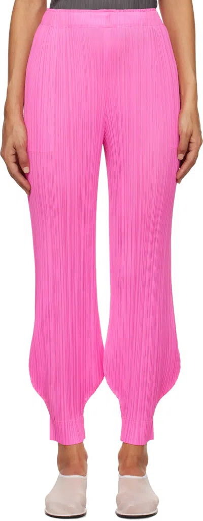 Issey Miyake Pink Monthly Colors October Trousers In 22 Pink