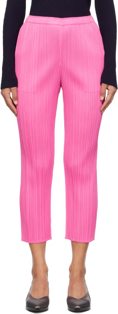 Issey Miyake Pink Monthly Colors October Trousers In 22 Pink
