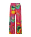 Issey Miyake Elastic Waist Casual Pants In Pink