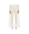 Issey Miyake Elastic Waist Casual Pants In White