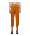 Issey Miyake Orange Monthly Colors April Trousers In Brown
