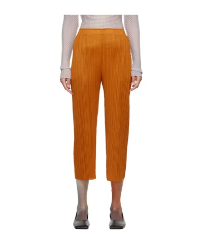 ISSEY MIYAKE ELASTIC WAIST PLEATED CASUAL PANTS