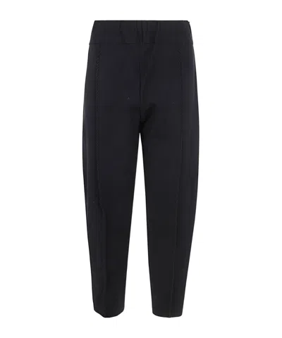 Issey Miyake Elastic Waistband Casual Pants In Black